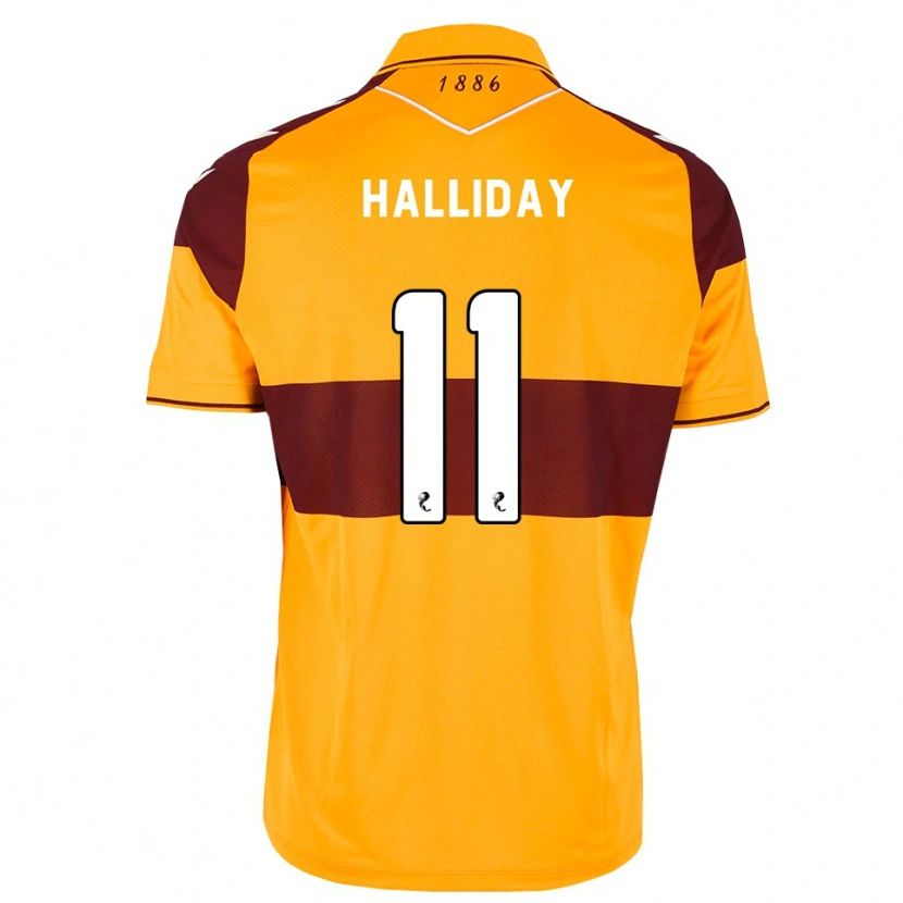 Danxen Femme Maillot Andy Halliday #11 Marron Orange Tenues Domicile 2026/27 T-Shirt