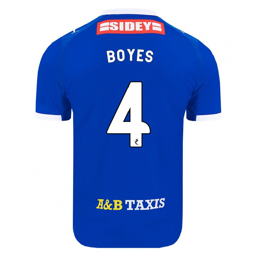 Danxen Femme Maillot Morgan Boyes #4 Bleu Rouge Jaune Tenues Domicile 2026/27 T-Shirt