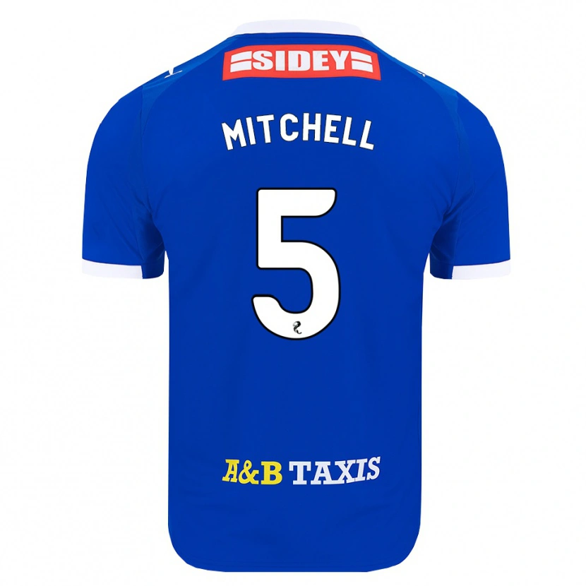 Danxen Femme Maillot Zach Mitchell #5 Bleu Rouge Jaune Tenues Domicile 2026/27 T-Shirt