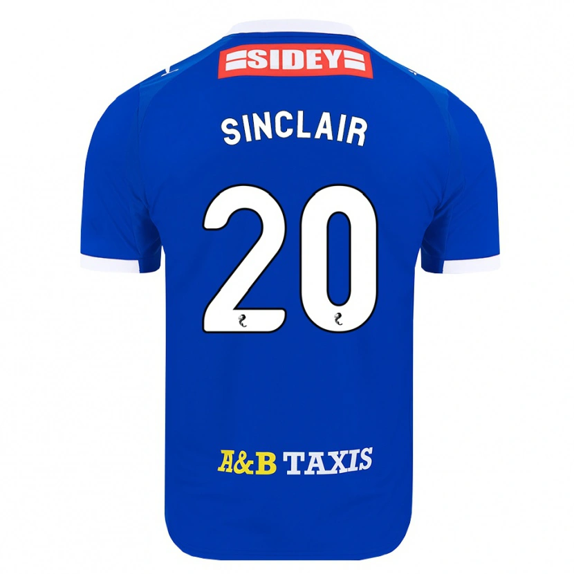 Danxen Femme Maillot Ross Sinclair #20 Bleu Rouge Jaune Tenues Domicile 2026/27 T-Shirt