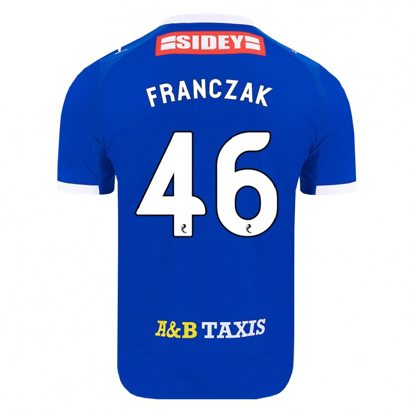 Danxen Femme Maillot Franciszek Franczak #46 Bleu Rouge Jaune Tenues Domicile 2026/27 T-Shirt