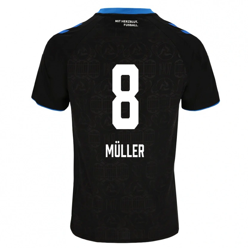 Danxen Femme Maillot Carlos Müller #8 Noir Blanc Rouge Tenues Domicile 2026/27 T-Shirt