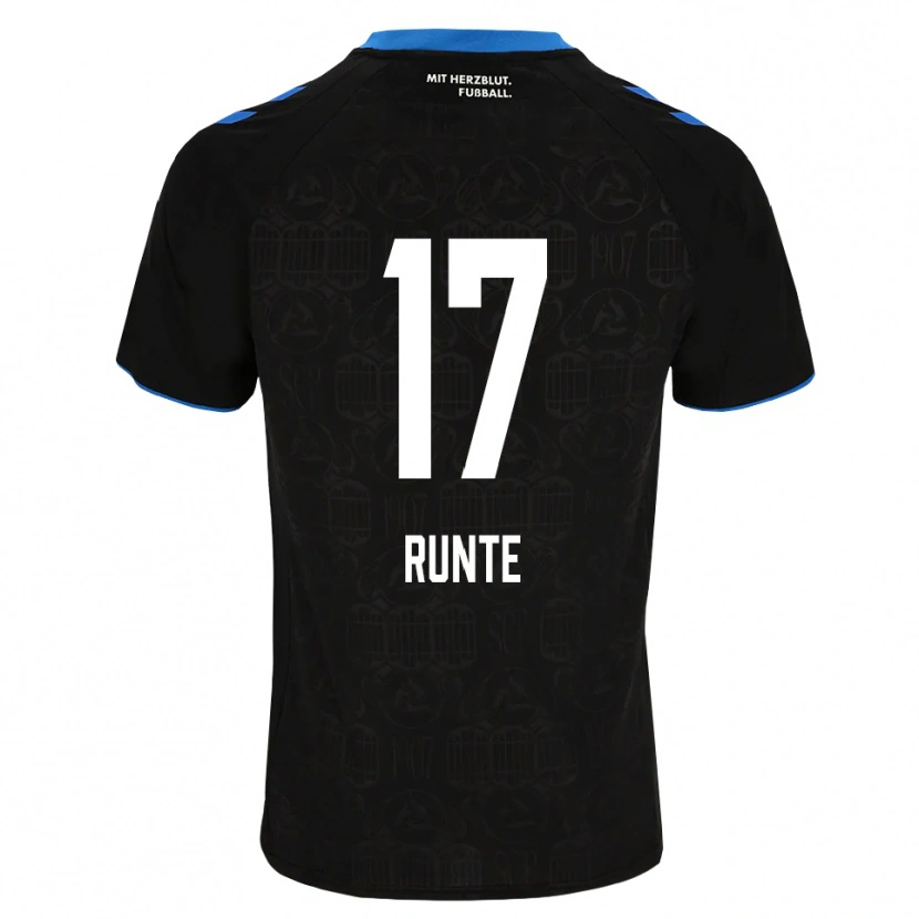 Danxen Femme Maillot Marlon Runte #17 Noir Blanc Rouge Tenues Domicile 2026/27 T-Shirt