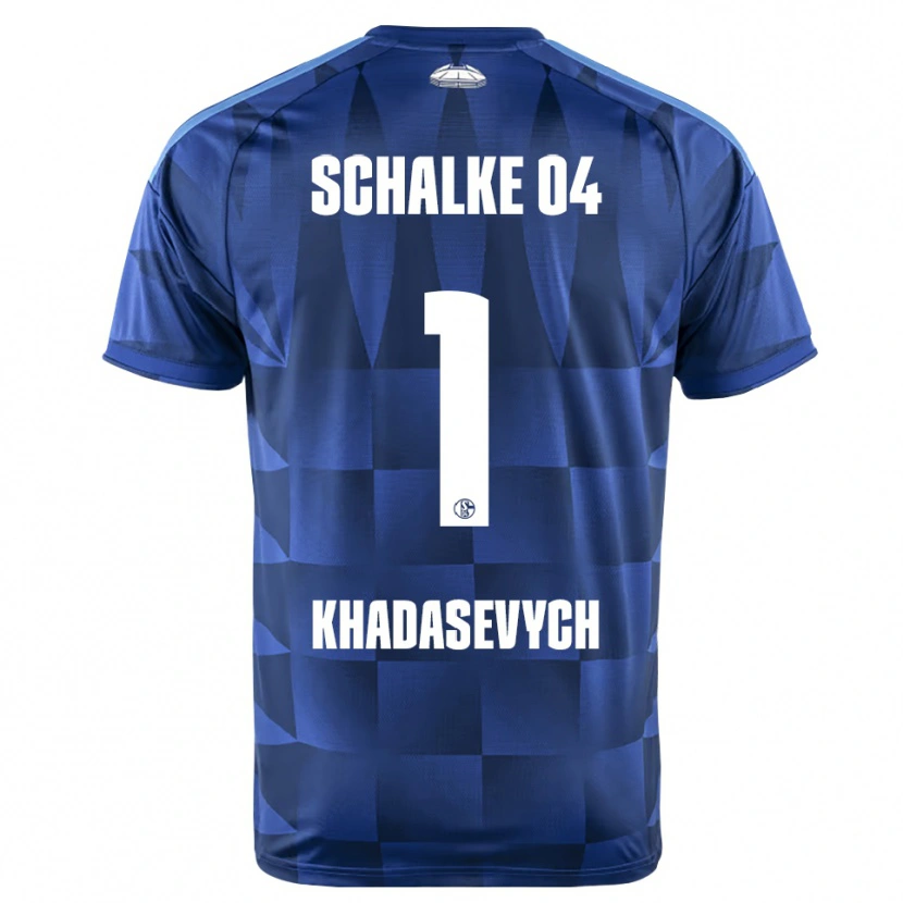 Danxen Femme Maillot Kyrylo Khadasevych #1 Bleu Foncé Jaune Blanc Tenues Domicile 2026/27 T-Shirt