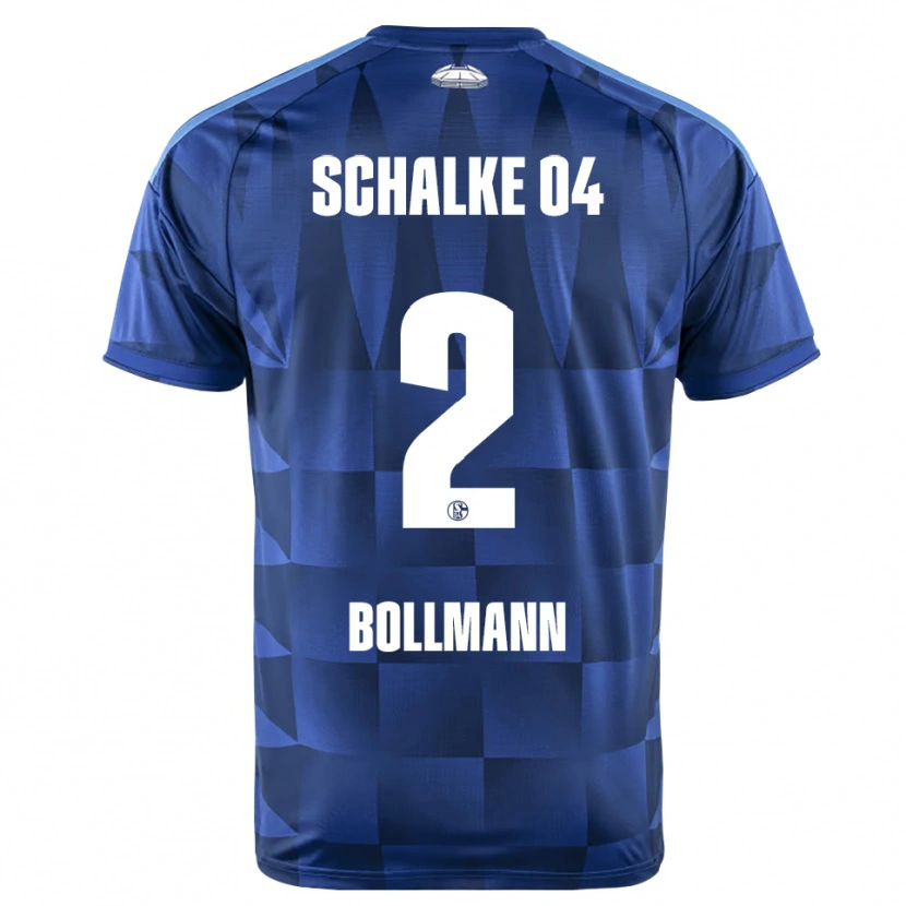 Danxen Femme Maillot Nathalie Bollmann #2 Bleu Foncé Jaune Blanc Tenues Domicile 2026/27 T-Shirt
