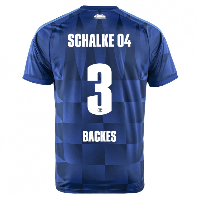 Danxen Femme Maillot Diego Backes-Klimek #3 Bleu Foncé Jaune Blanc Tenues Domicile 2026/27 T-Shirt