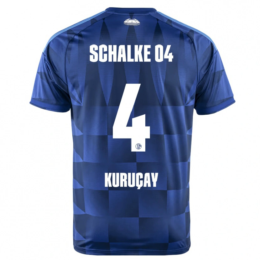 Danxen Femme Maillot Hasan Kuruçay #4 Bleu Foncé Jaune Blanc Tenues Domicile 2026/27 T-Shirt
