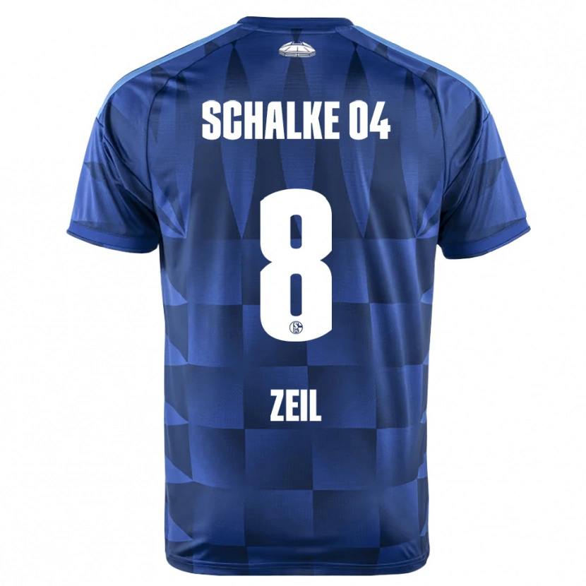 Danxen Femme Maillot Emil Zeil #8 Bleu Foncé Jaune Blanc Tenues Domicile 2026/27 T-Shirt
