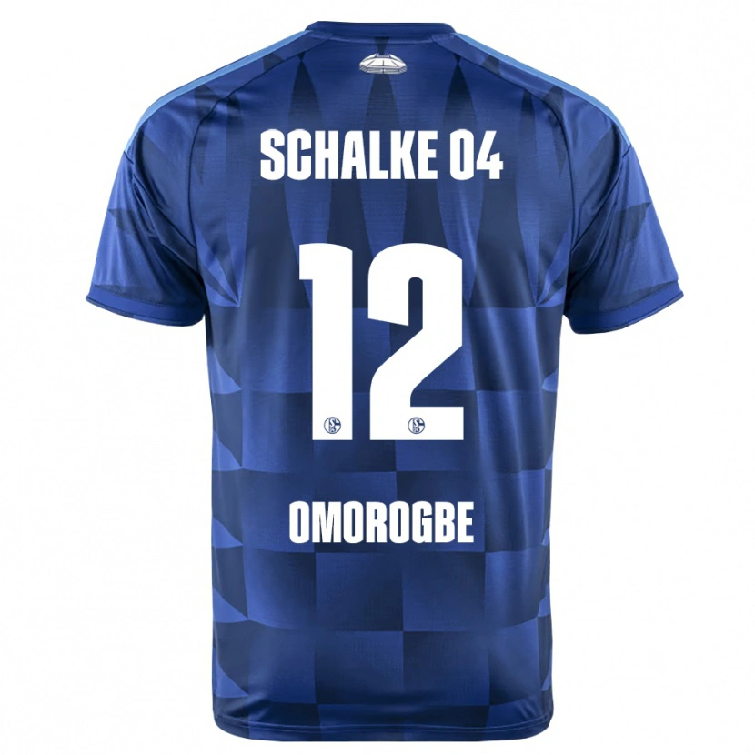 Danxen Femme Maillot Michael Omorogbe #12 Bleu Foncé Jaune Blanc Tenues Domicile 2026/27 T-Shirt