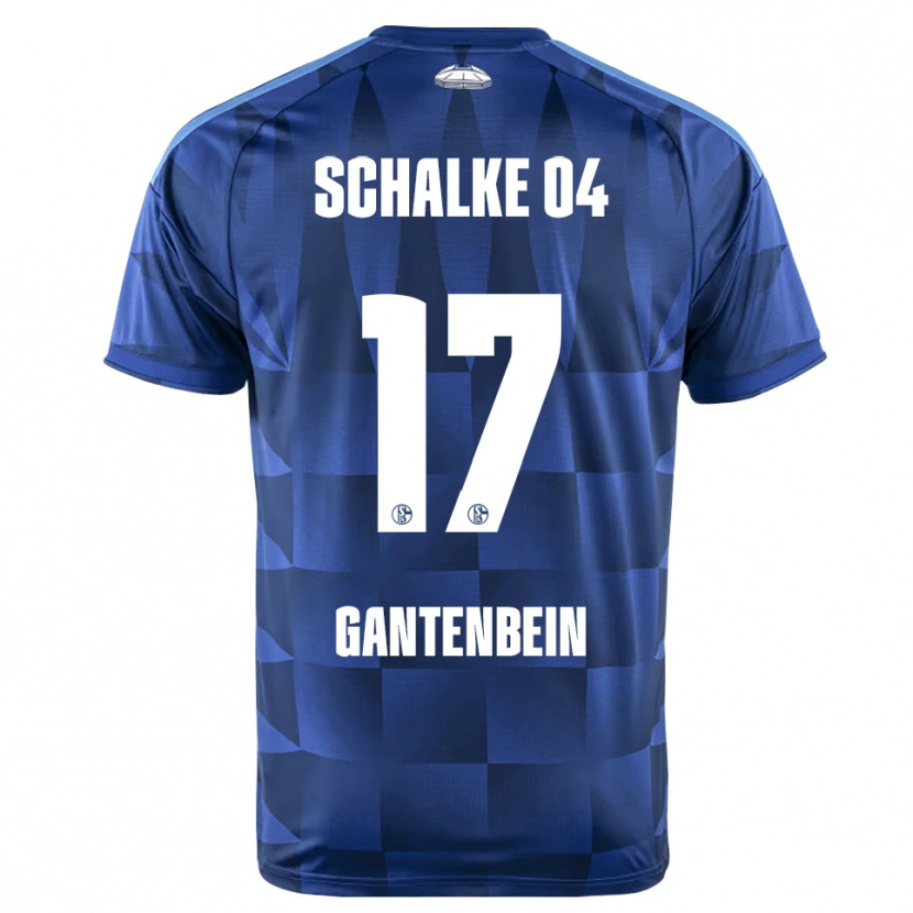 Danxen Femme Maillot Adrian Gantenbein #17 Bleu Foncé Jaune Blanc Tenues Domicile 2026/27 T-Shirt