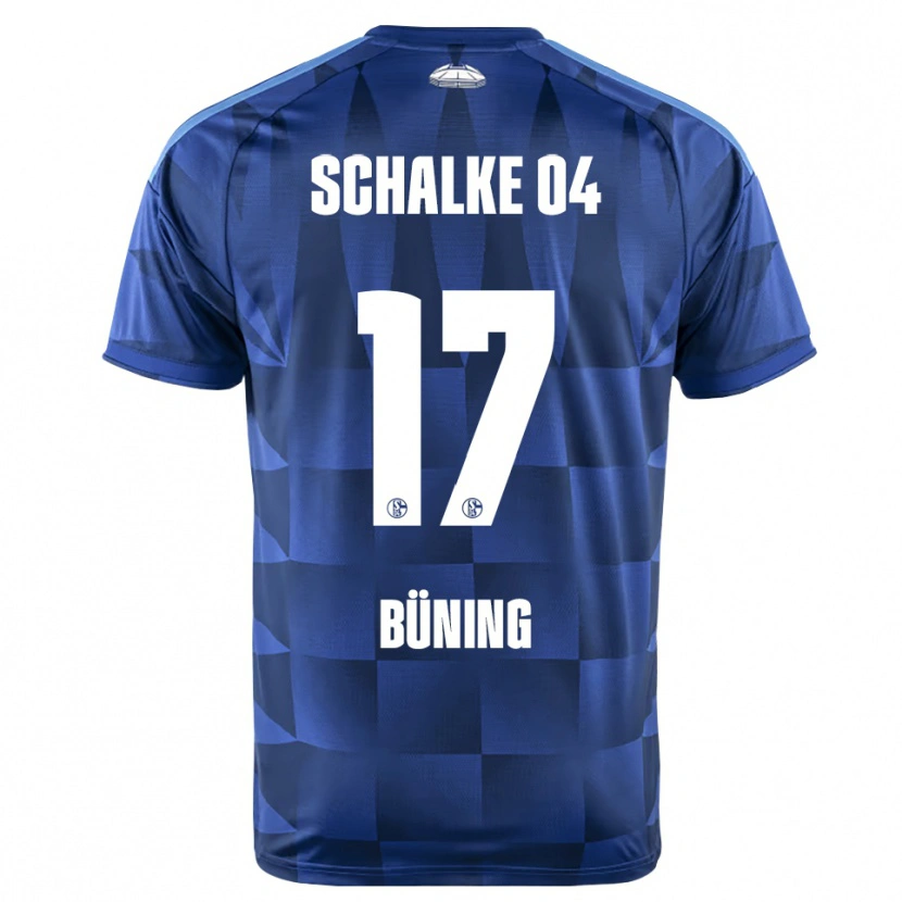 Danxen Femme Maillot Michelle Büning #17 Bleu Foncé Jaune Blanc Tenues Domicile 2026/27 T-Shirt