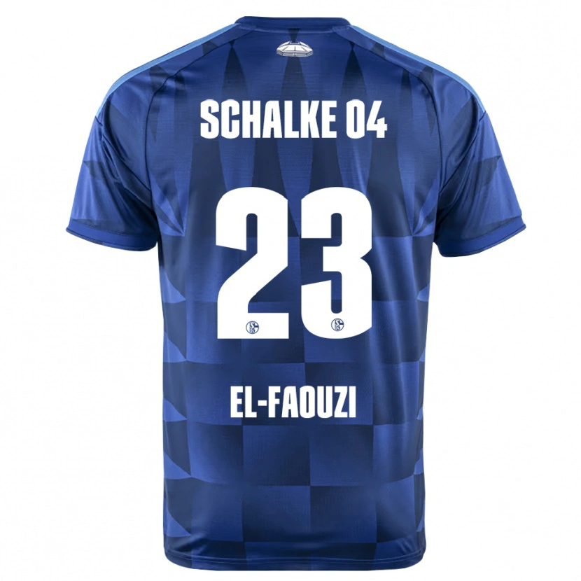 Danxen Femme Maillot Soufiane El-Faouzi #23 Bleu Foncé Jaune Blanc Tenues Domicile 2026/27 T-Shirt