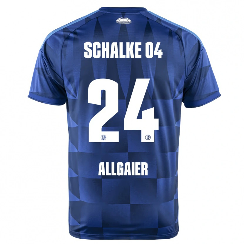 Danxen Femme Maillot Felix Allgaier #24 Bleu Foncé Jaune Blanc Tenues Domicile 2026/27 T-Shirt