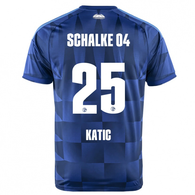 Danxen Femme Maillot Nikola Katic #25 Bleu Foncé Jaune Blanc Tenues Domicile 2026/27 T-Shirt