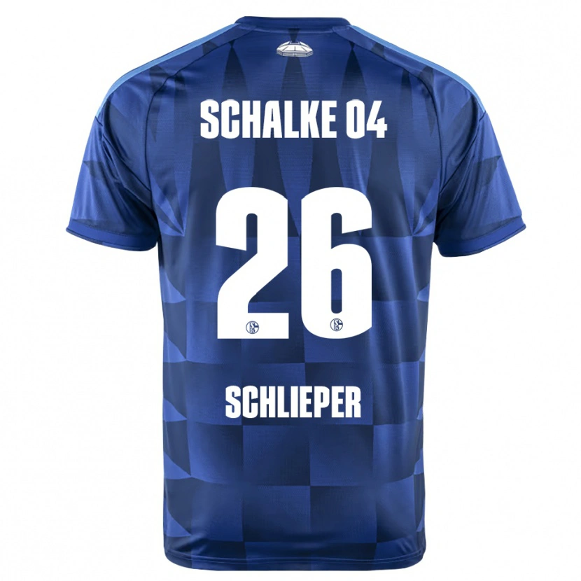 Danxen Femme Maillot Ben Schlieper #26 Bleu Foncé Jaune Blanc Tenues Domicile 2026/27 T-Shirt