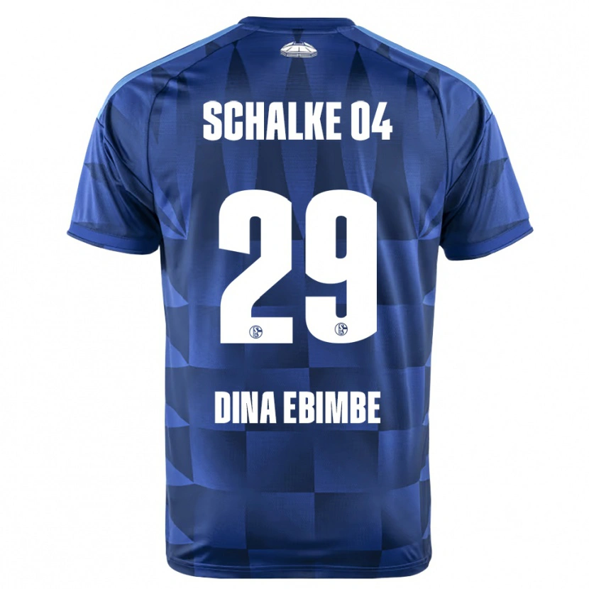 Danxen Femme Maillot Junior Dina Ebimbe #29 Bleu Foncé Jaune Blanc Tenues Domicile 2026/27 T-Shirt