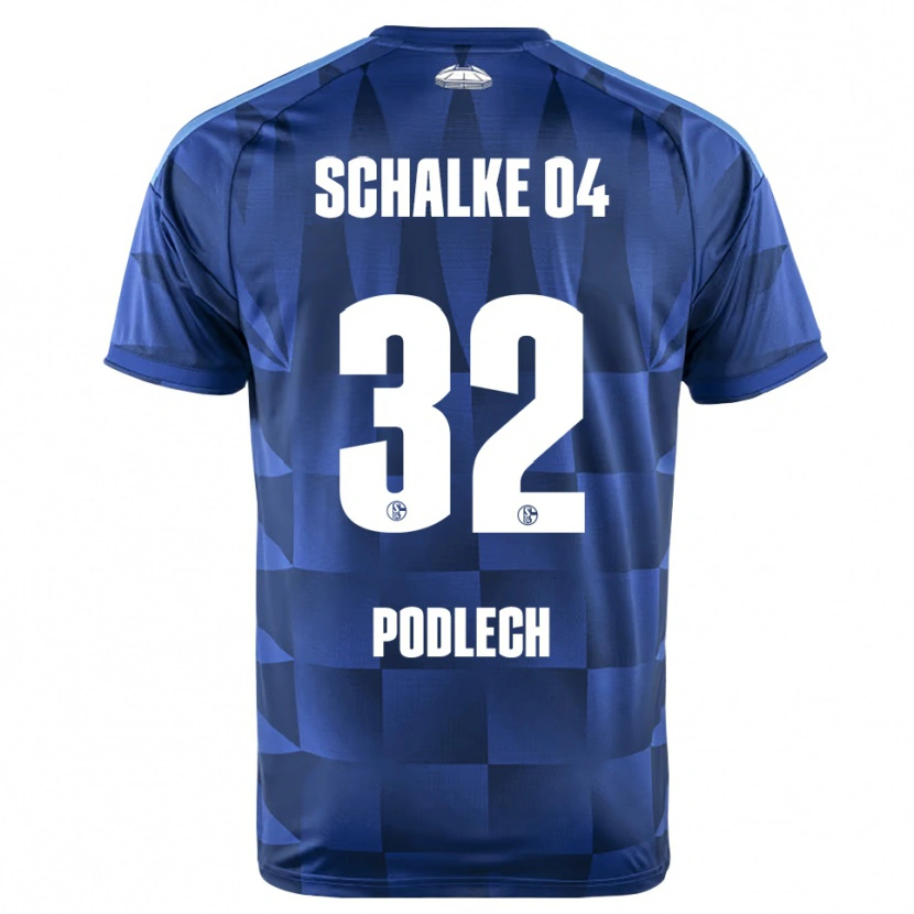 Danxen Femme Maillot Luca Podlech #32 Bleu Foncé Jaune Blanc Tenues Domicile 2026/27 T-Shirt