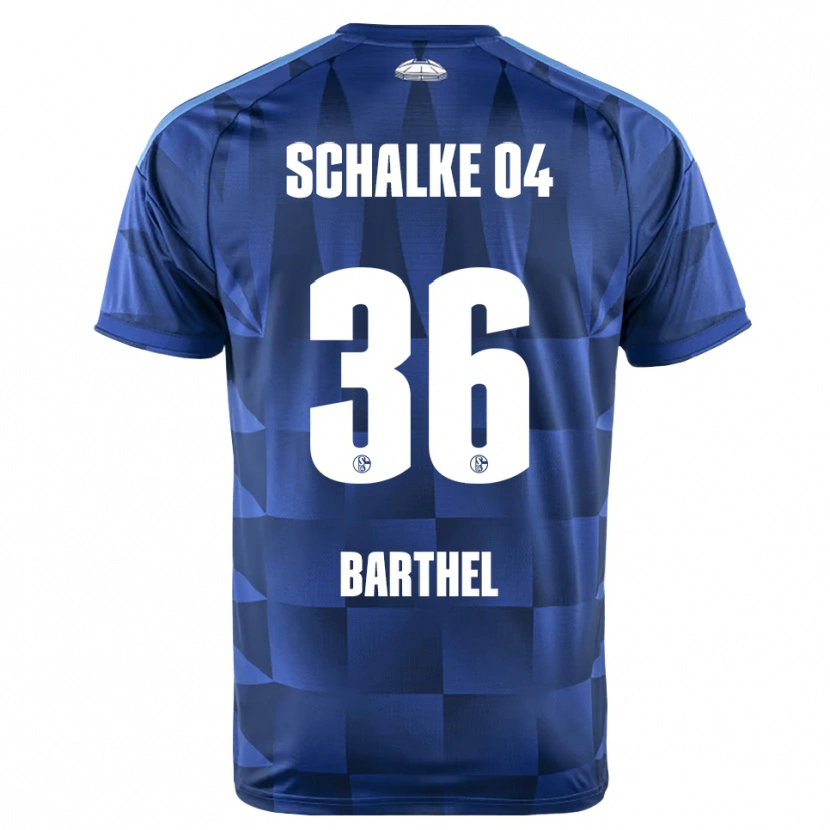 Danxen Femme Maillot Niklas Barthel #36 Bleu Foncé Jaune Blanc Tenues Domicile 2026/27 T-Shirt