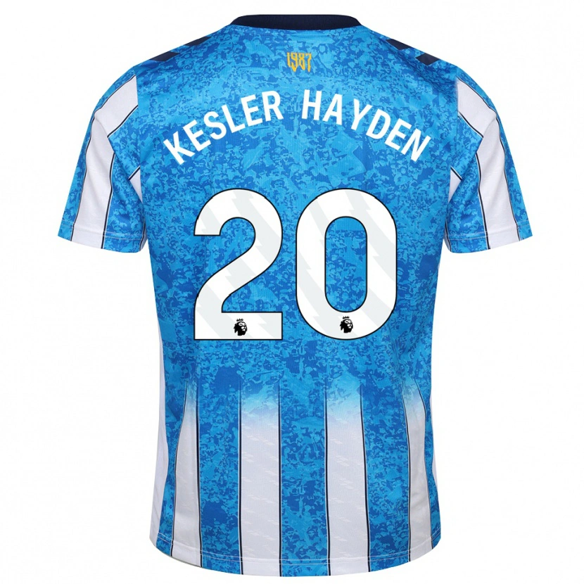 Danxen Femme Maillot Kaine Kesler-Hayden #20 Blanc Bleu Orange Tenues Domicile 2026/27 T-Shirt
