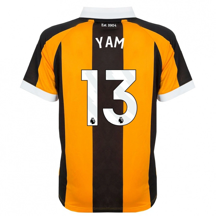 Danxen Femme Maillot Callum Yam #13 Orange Noir Blanc Tenues Domicile 2026/27 T-Shirt