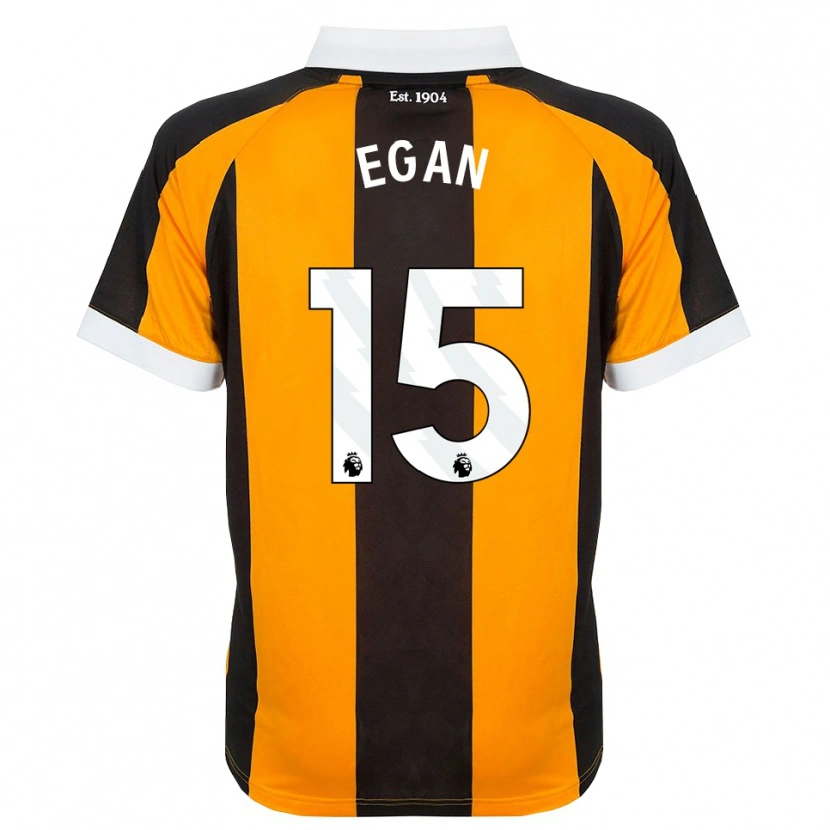 Danxen Femme Maillot John Egan #15 Orange Noir Blanc Tenues Domicile 2026/27 T-Shirt