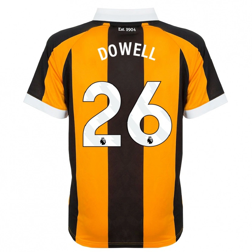 Danxen Femme Maillot Kieran Dowell #26 Orange Noir Blanc Tenues Domicile 2026/27 T-Shirt