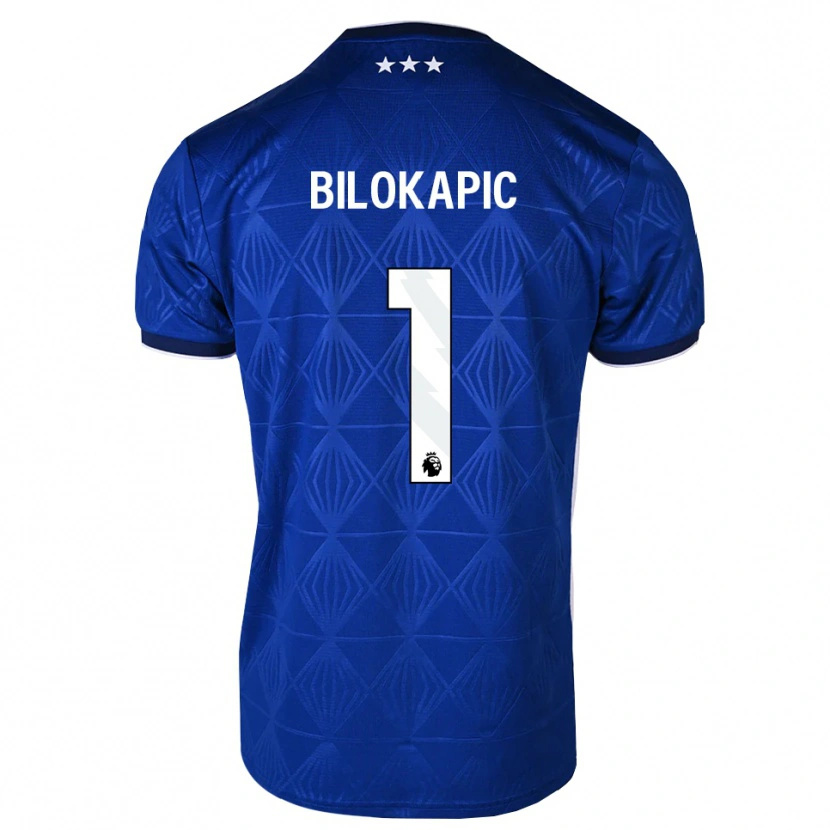 Danxen Femme Maillot Nicholas Bilokapic #1 Bleu Moyen Blanc Rouge Tenues Domicile 2026/27 T-Shirt