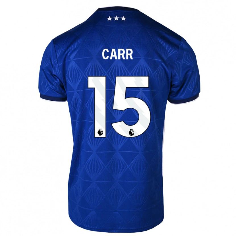 Danxen Femme Maillot Reuben Carr #15 Bleu Moyen Blanc Rouge Tenues Domicile 2026/27 T-Shirt