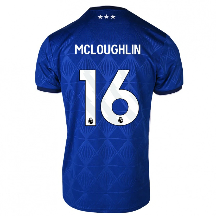 Danxen Femme Maillot Tommy Mcloughlin #16 Bleu Moyen Blanc Rouge Tenues Domicile 2026/27 T-Shirt