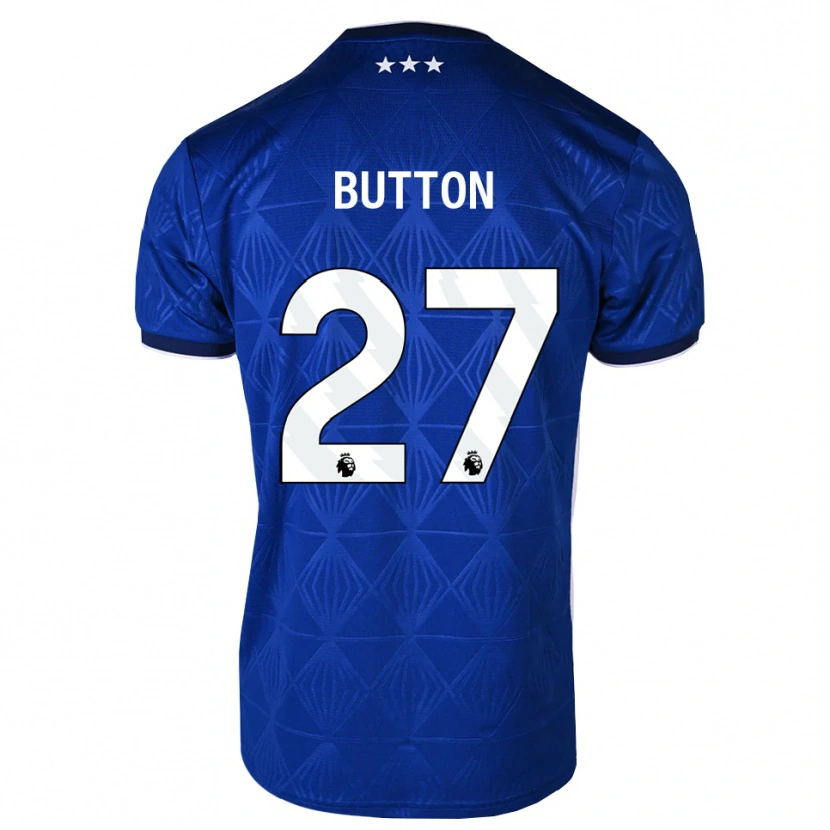 Danxen Femme Maillot David Button #27 Bleu Moyen Blanc Rouge Tenues Domicile 2026/27 T-Shirt