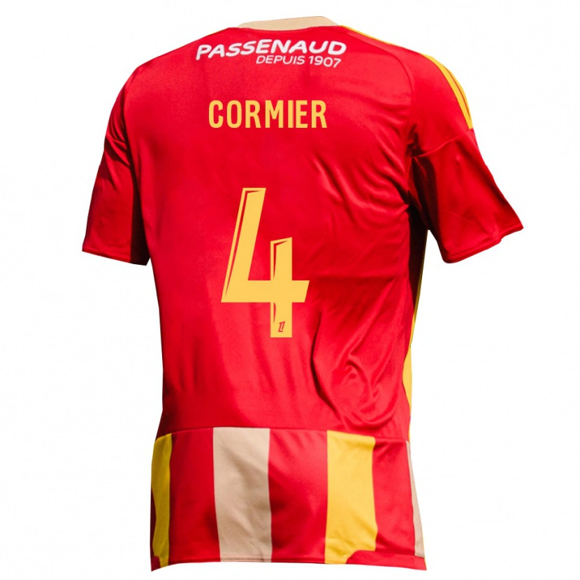 Danxen Femme Maillot Leny Cormier #4 Rouge Jaune Vert Tenues Domicile 2026/27 T-Shirt