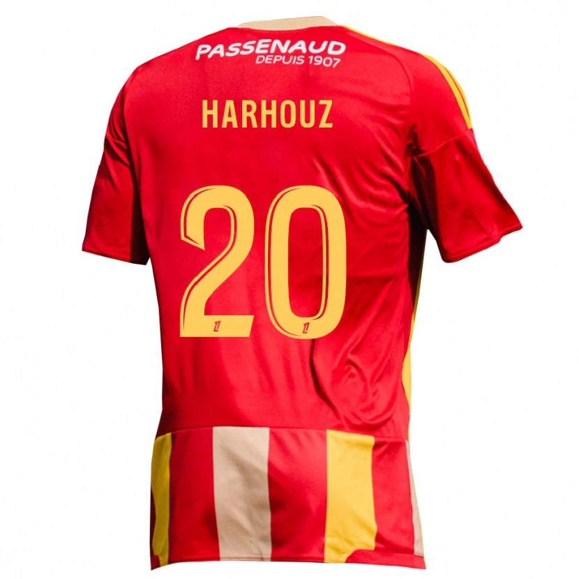 Danxen Femme Maillot William Harhouz #20 Rouge Jaune Vert Tenues Domicile 2026/27 T-Shirt