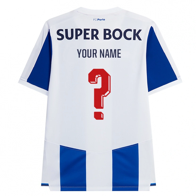 Danxen Femme Maillot Votre Nom #0 Bleu Blanc Rouge Tenues Domicile 2026/27 T-Shirt