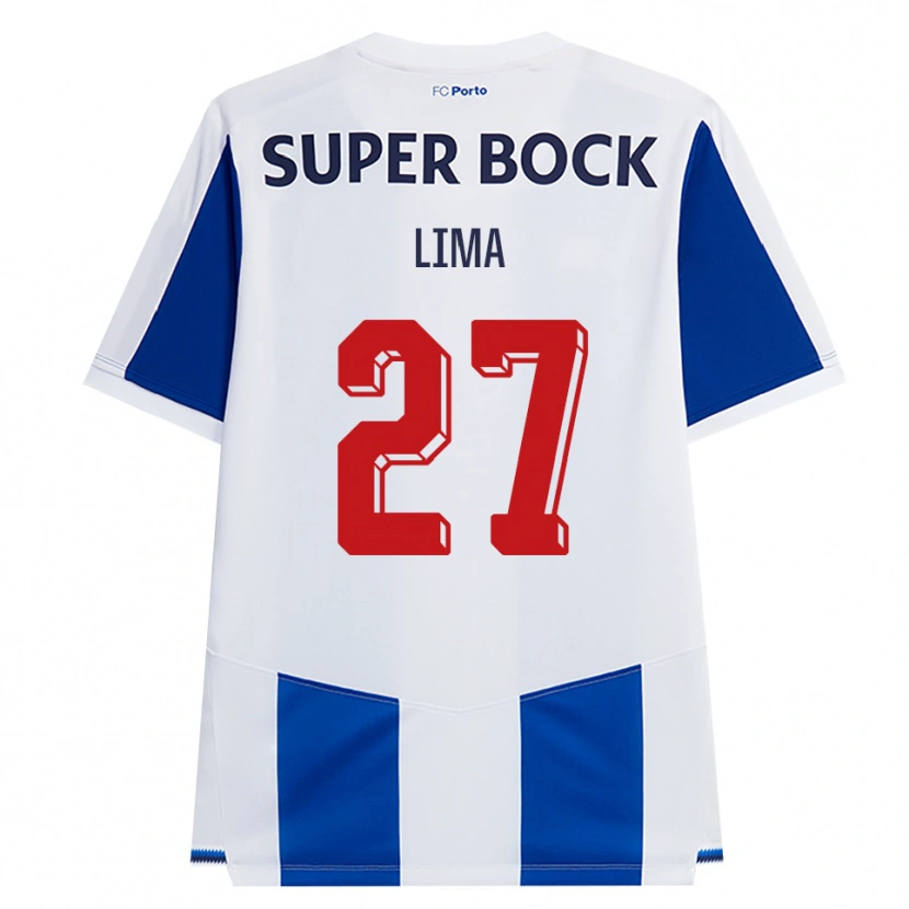 Danxen Femme Maillot Cláudia Lima #27 Bleu Blanc Rouge Tenues Domicile 2026/27 T-Shirt