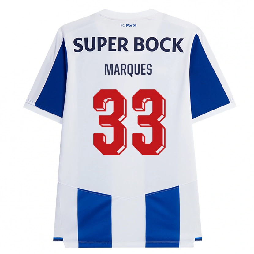 Danxen Femme Maillot Bárbara Marques #33 Bleu Blanc Rouge Tenues Domicile 2026/27 T-Shirt