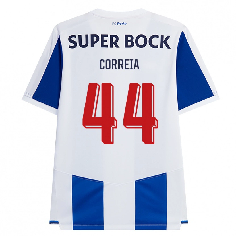 Danxen Femme Maillot Romain Correia #44 Bleu Blanc Rouge Tenues Domicile 2026/27 T-Shirt