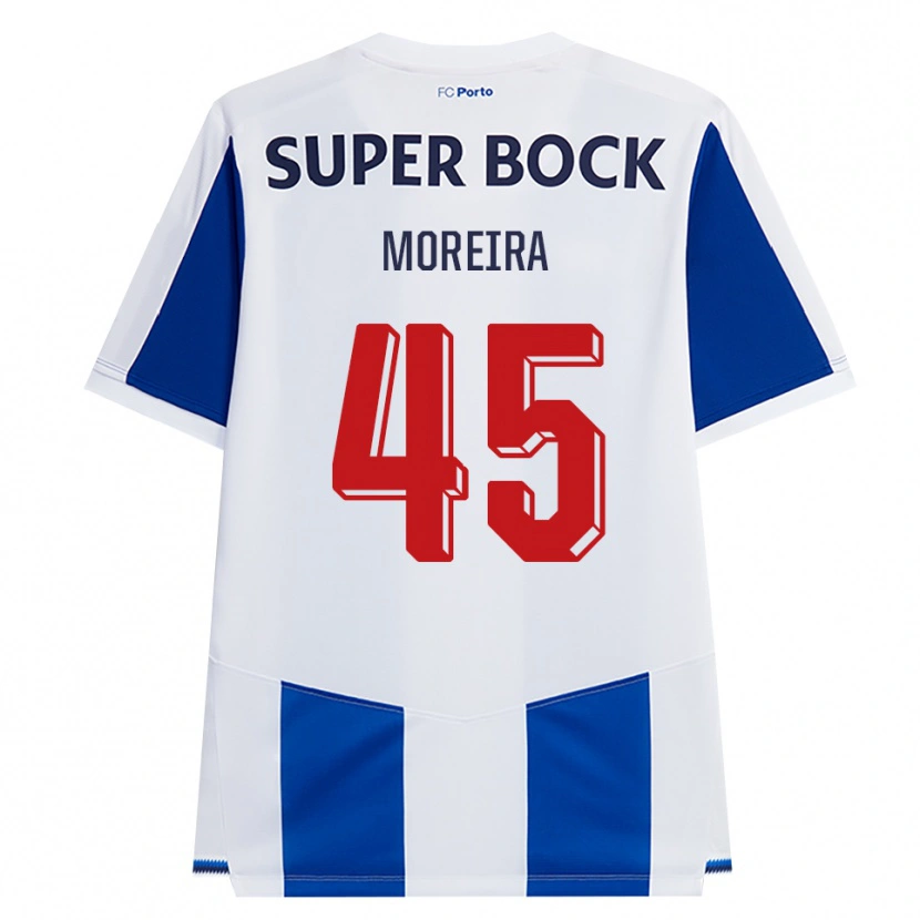 Danxen Femme Maillot João Moreira #45 Bleu Blanc Rouge Tenues Domicile 2026/27 T-Shirt