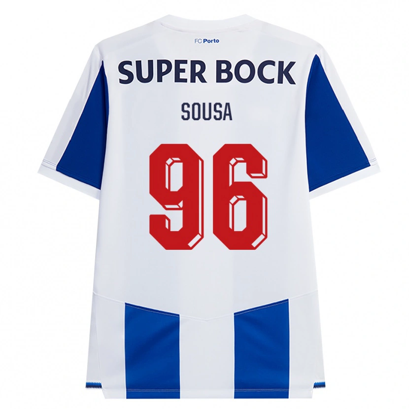 Danxen Femme Maillot Filipe Sousa #96 Bleu Blanc Rouge Tenues Domicile 2026/27 T-Shirt