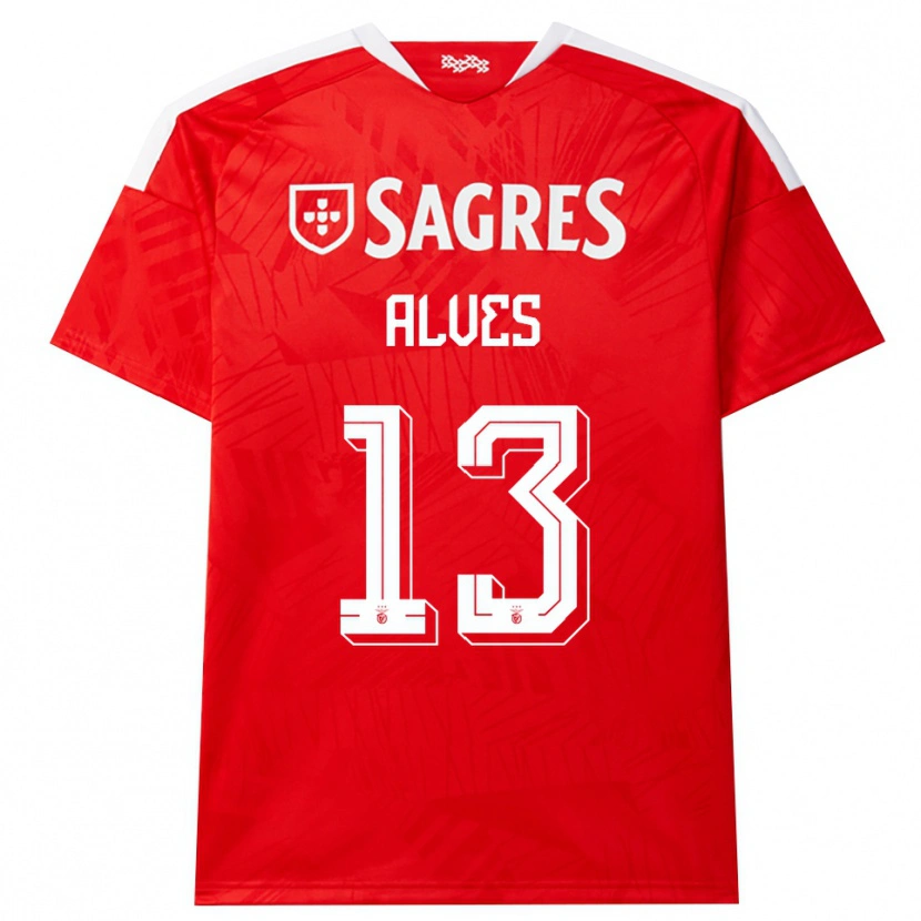 Danxen Femme Maillot Lucia Alves #13 Rouge Blanc Jaune Tenues Domicile 2026/27 T-Shirt