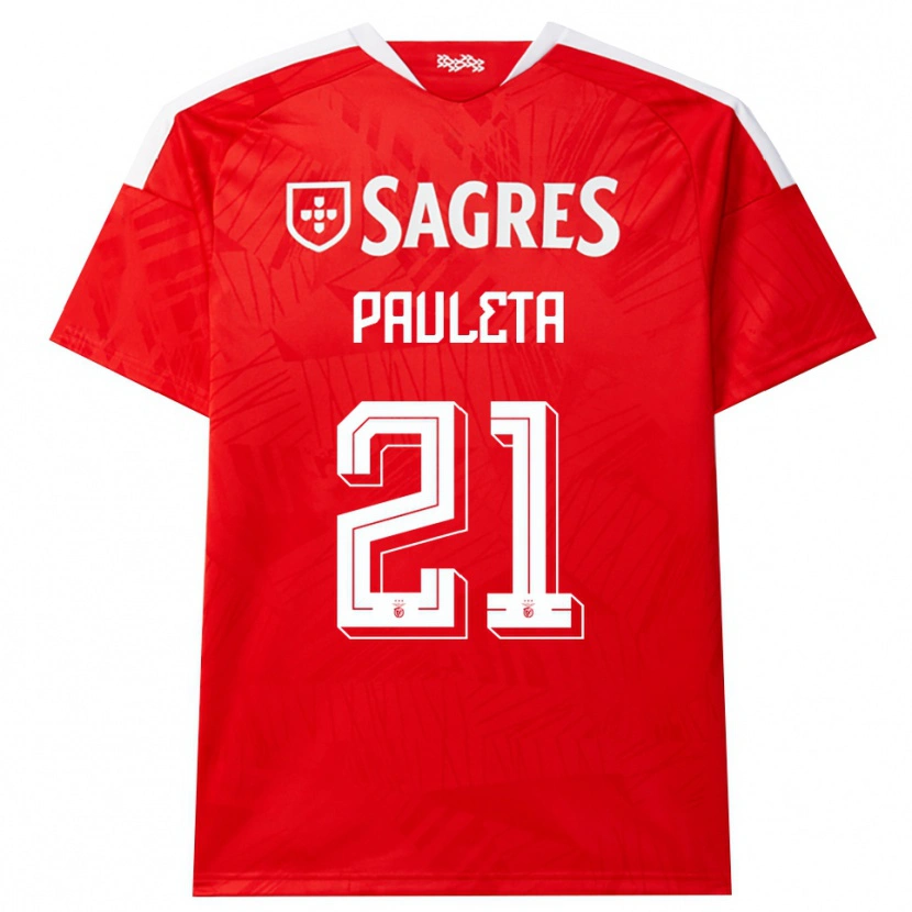 Danxen Femme Maillot Pauleta #21 Rouge Blanc Jaune Tenues Domicile 2026/27 T-Shirt