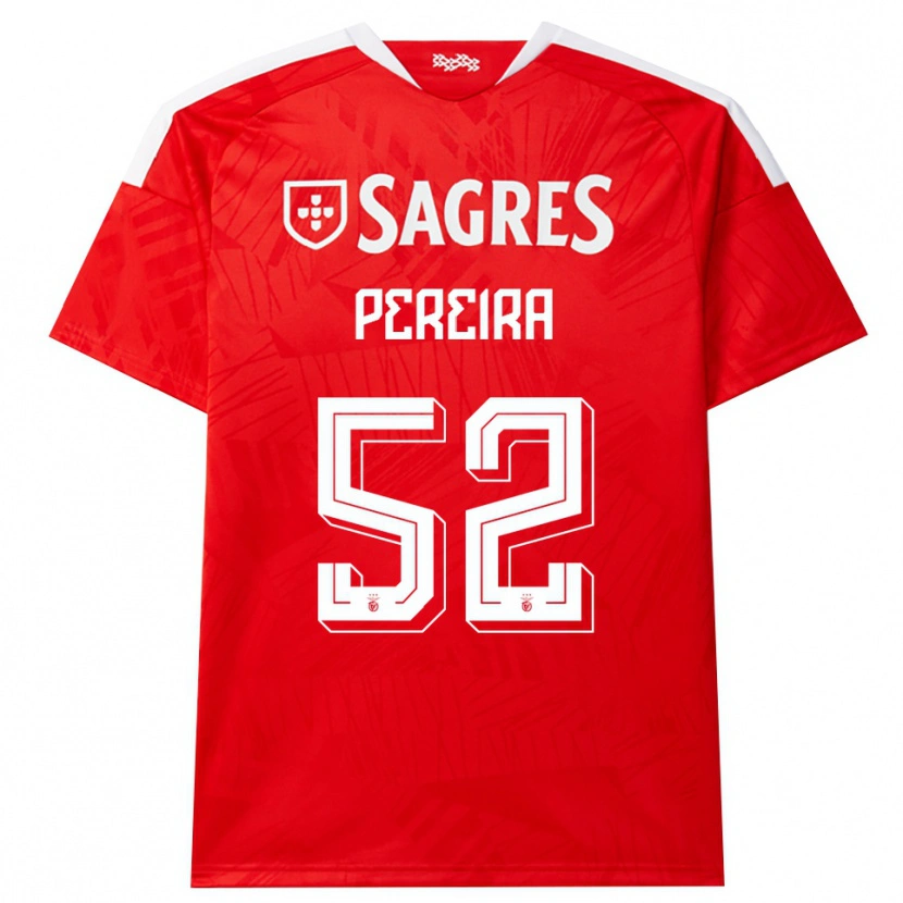 Danxen Femme Maillot Henrique Pereira #52 Rouge Blanc Jaune Tenues Domicile 2026/27 T-Shirt