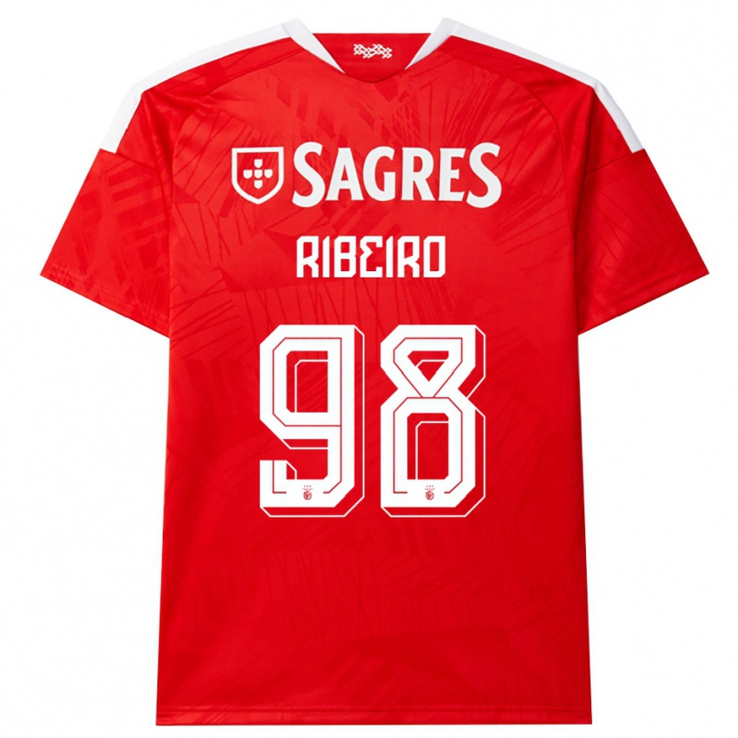 Danxen Femme Maillot Ricardo Ribeiro #98 Rouge Blanc Jaune Tenues Domicile 2026/27 T-Shirt