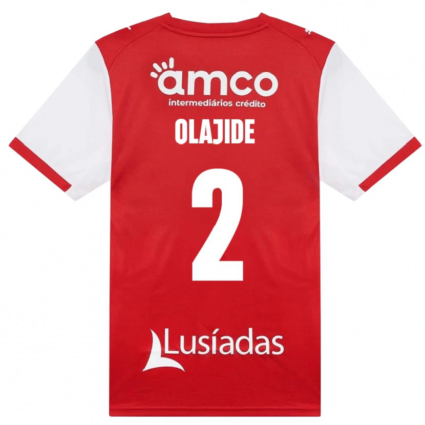 Danxen Femme Maillot Mustapha Olajide #2 Blanc Rouge Noir Tenues Domicile 2026/27 T-Shirt