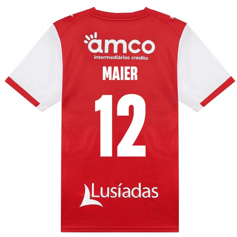 Danxen Femme Maillot Merse Maier #12 Blanc Rouge Noir Tenues Domicile 2026/27 T-Shirt