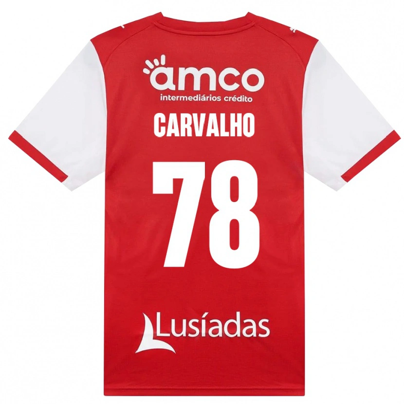 Danxen Femme Maillot João Carvalho #78 Blanc Rouge Noir Tenues Domicile 2026/27 T-Shirt