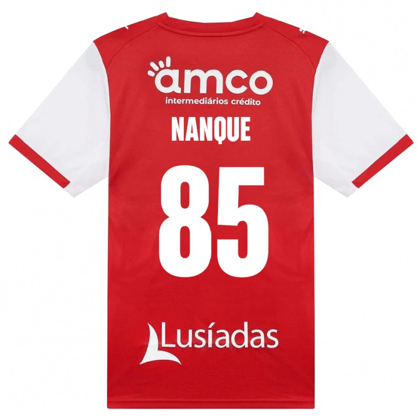 Danxen Femme Maillot Edgar Nanque #85 Blanc Rouge Noir Tenues Domicile 2026/27 T-Shirt