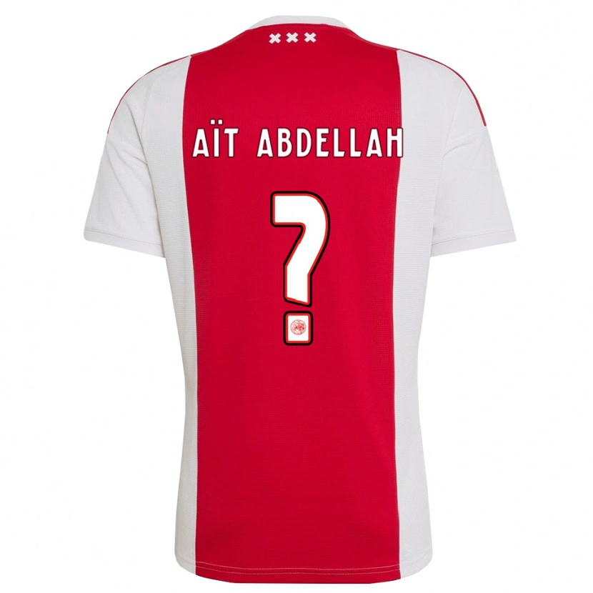 Danxen Femme Maillot Waleed Aït Abdellah #0 Rouge Blanc Jaune Tenues Domicile 2026/27 T-Shirt