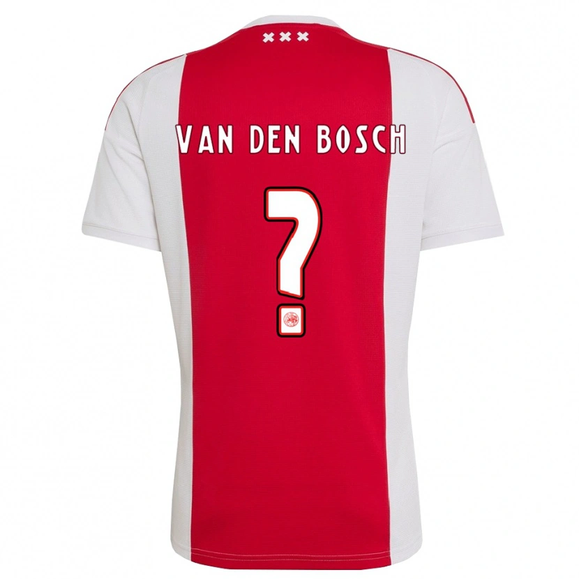 Danxen Femme Maillot Frederico Van Den Bosch #0 Rouge Blanc Jaune Tenues Domicile 2026/27 T-Shirt