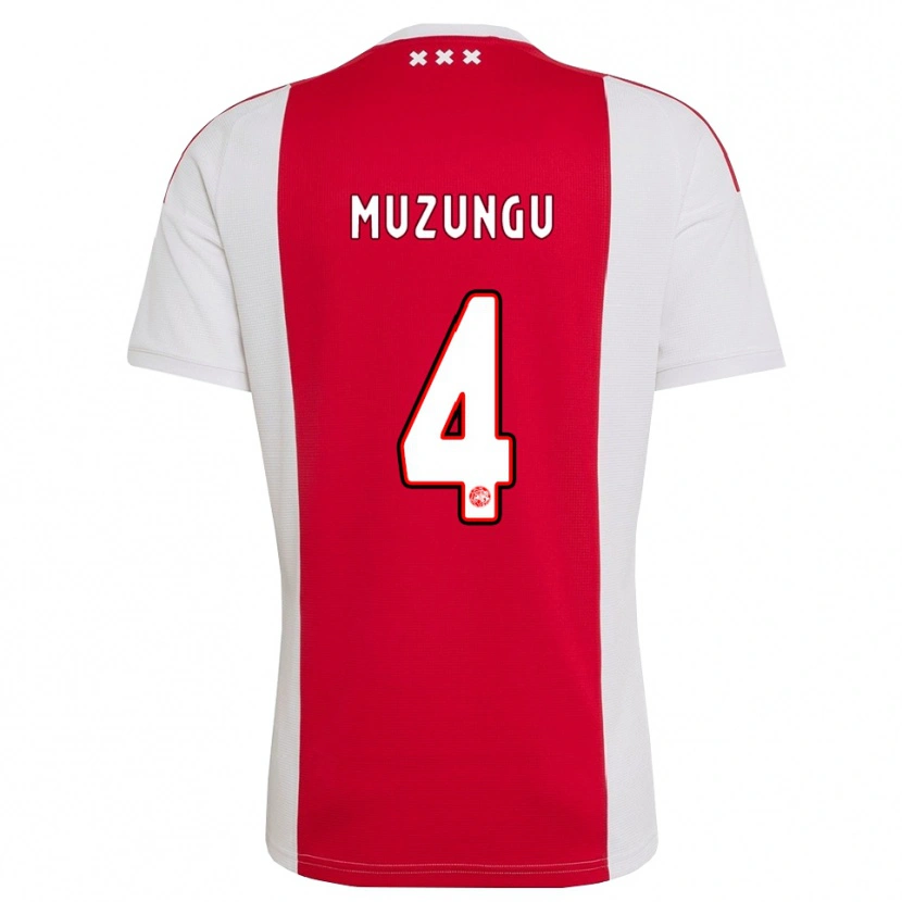 Danxen Femme Maillot Marvyn Muzungu #4 Rouge Blanc Jaune Tenues Domicile 2026/27 T-Shirt
