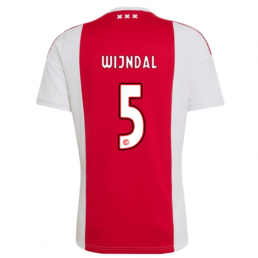 Danxen Femme Maillot Owen Wijndal #5 Rouge Blanc Jaune Tenues Domicile 2026/27 T-Shirt